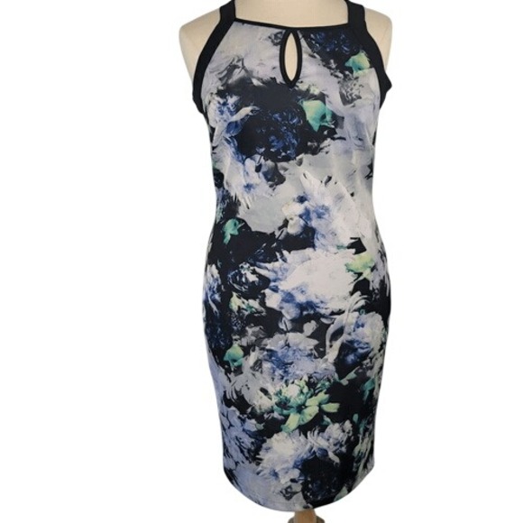 Ashley Stewart Dresses & Skirts - Ashley Stewart Black Floral Sleeveless‎ Dress